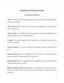 FUNDAMENTOS DE MACROECONOMÍA GLOSARIO DE TÉRMINOS