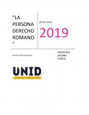 La persona Derecho Romano