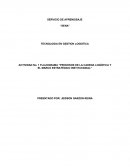 FLUJOGRAMA “PROCESOS DE LA CADENA LOGÍSTICA Y EL MARCO ESTRATÉGICO INSTITUCIONAL”
