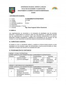 Silabo. PLANEAMIENTO ESTRATÉGICO