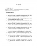 Objetivos caídas de presión