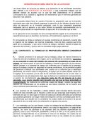 DESCRIPCION DE OBRA OBJETO DE LA LICITACION