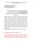 Bioética en la investigación Universitaria; Una propuesta desde los derechos humanos