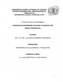 PROCESO DE ENFERMERÍA APLICADO A PACIENTE CON RIESGO PSICOSOCIAL