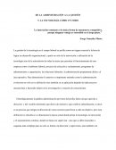 DE LA ADMINISTRACIÓN A LA GESTIÓN Y LA TECNOLOGÍA COMO UN TODO