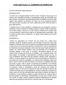 ENSAYO DE PORQUE ELEGI DERECHO