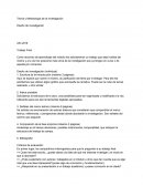 Teoría y Metodología de la Investigación Diseño de investigación
