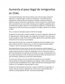 Aumenta el paso ilegal de inmigrantes en Chile