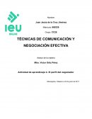 Actividad de aprendizaje 4. El perfil del negociador