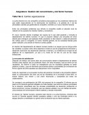 Asignatura: Gestión del conocimiento y del factor humano