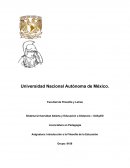 Introducción a la Filosofía de la Educación