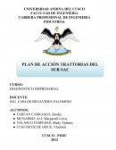 Diagnostico empresarial - Plan de accion Tratorias del Sur