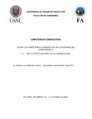 COMPETENCIAS COMUNICATIVAS . RELATOS DE SITUACIONES DE LA COMUNICACIÓN