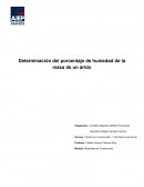 Determinación del porcentaje de humedad de la masa de un árido