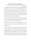 La importancia de la relación enfermera/paciente”