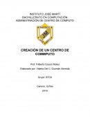 Administración de un centro de computo