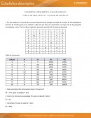 Estadística descriptiva Taller tablas de frecuencias y análisis de datos