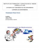 Administracion de medicamentos.Trabajo practico