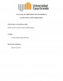 INNOVACIÓN E INNOVACIÓN EMPRESARIAL