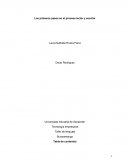 Los primeros pasos en el proceso lector y escritor