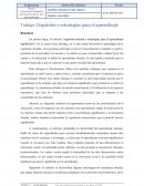 Trabajo: Cognición y estrategias para el aprendizaje