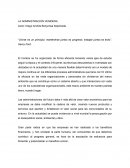 LA ADMINISTRACIÓN VENIDERA