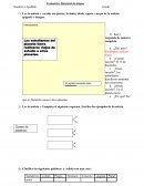 Evaluación Bimestral de lengua