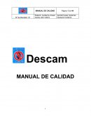 MANUAL DE CALIDAD PARA UNA EMPRESA DE SERVICIOS DESINSECTACION DE CAMARAS (DESCAM)