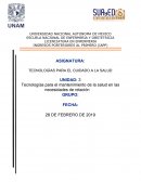 Unidad 3 tecnologías para la salud