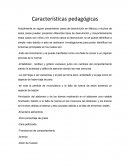 Caracteristicas pedagogicas. Desnutrición en México