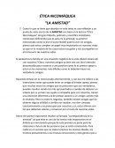 ÉTICA NICOMÁQUEA “LA AMISTAD”