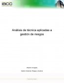 Técnica aplicadas a la gestión de riesgos