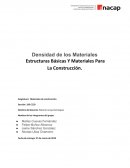 Densidad de los materiales