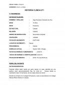 ANAMNESIS: Directo y confiable HISTORIA CLINICA N°1