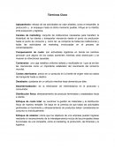 Términos Clave logística