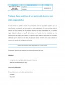 Caso práctico de un potencial alumno con altas capacidades
