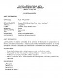 Plan de evaluación de una escuela