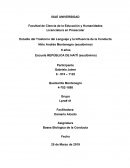 Estudio del Trastorno del Lenguaje y la Influencia de la Conducta Niño Andrés Montenegro (seudónimo)