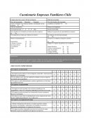 Cuestionario Empresas Familiares Chile