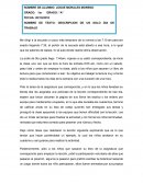 DESCRIPCIÓN DE UN DÍA DE TRABAJO