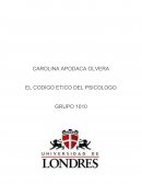 EL CODIGO ETICO DEL PSICOLOGO