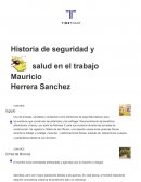 HISTORIA DE LA SEGURIDAD Y SALUD EN EL TRABAJO
