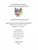 Análisis teórico de las teorías relacionadas al mantenimiento