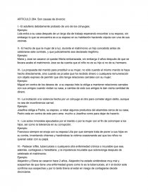 Divorcio, causas de divorcio. Página 1