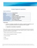 Gestión del capital humano y liderazgo. Programa de capacitación