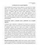 Elaboracion de un proyecto legislativo