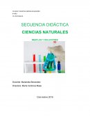 SECUENCIA DIDÁCTICA CIENCIAS NATURALES MEZCLAS Y SOLUCIONES