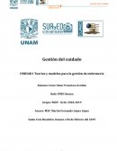 Teorías y modelos para la gestión de enfermería