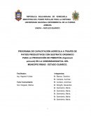 PROGRAMA DE CAPACITACIÓN AGRÍCOLA A TRAVÉS DE PATIOS PRODUCTIVOS CON SUSTRATO ORGÁNICO