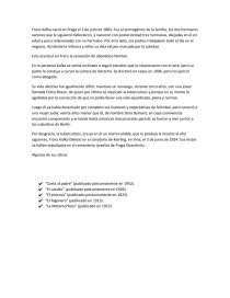 Biografia Franz Kafka. Página 1